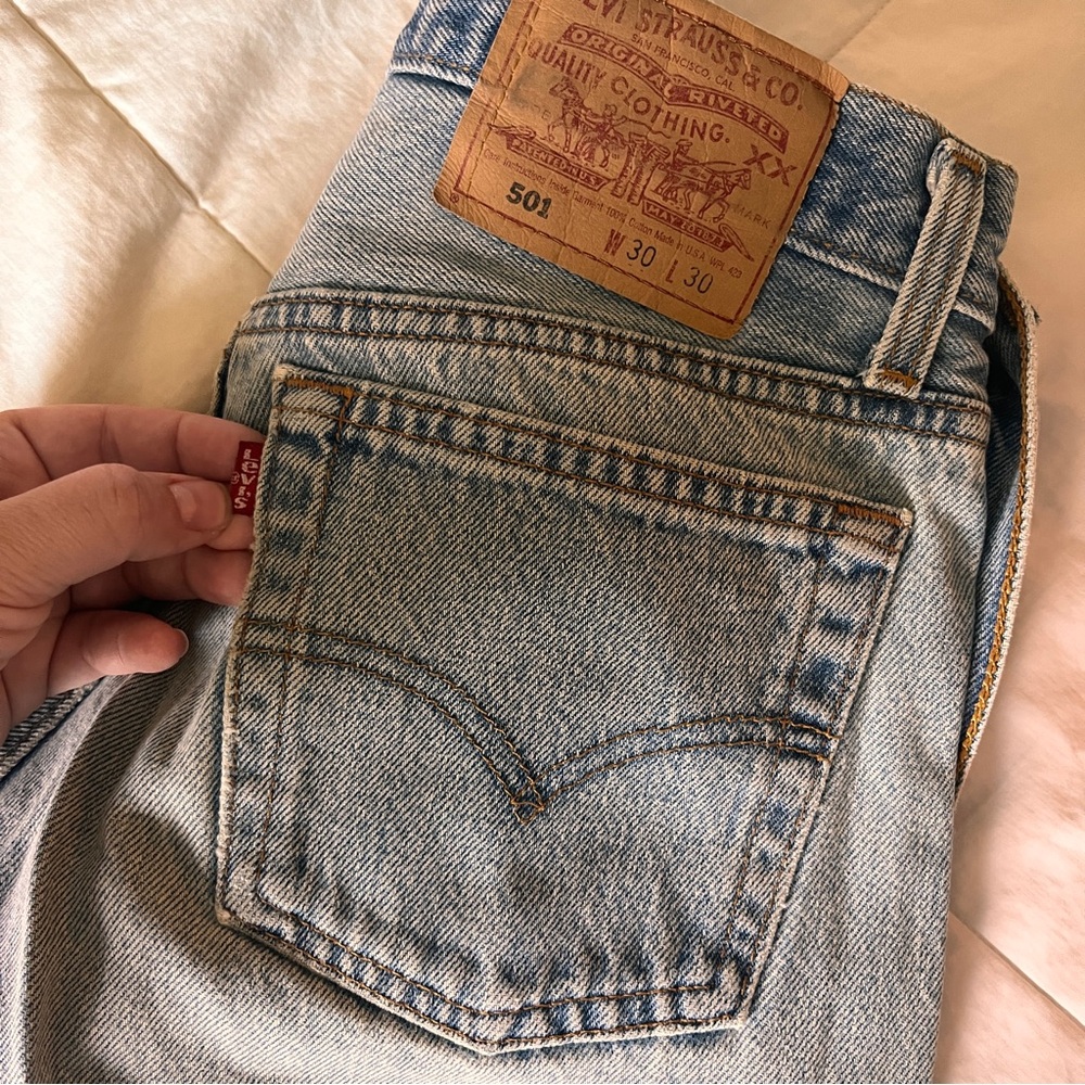 Original Levi’s 501 button fly jeans from 1996